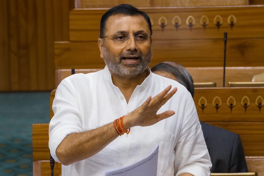 Dr. Nishikant Dubey ने सोशल मीडिया पर प्रतिक्रिया देते हुए कहा कि