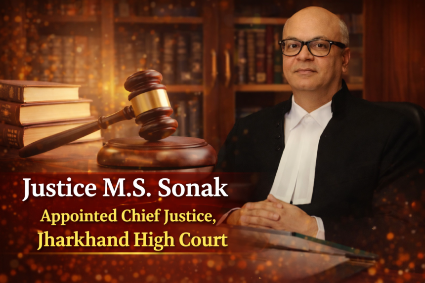 Jharkhand High Court के नये मुख्य न्यायाधीश बने Justice M S Sonak